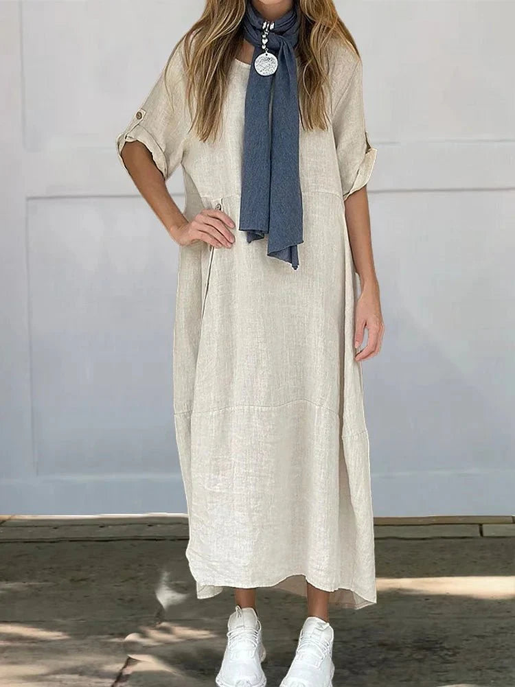 Islay | Luxe Linen Blend Dress